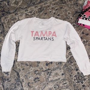 Tampa Spartans long sleeve cropped crewneck
